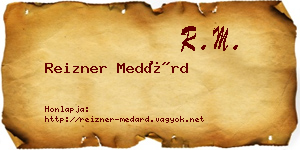 Reizner Medárd névjegykártya